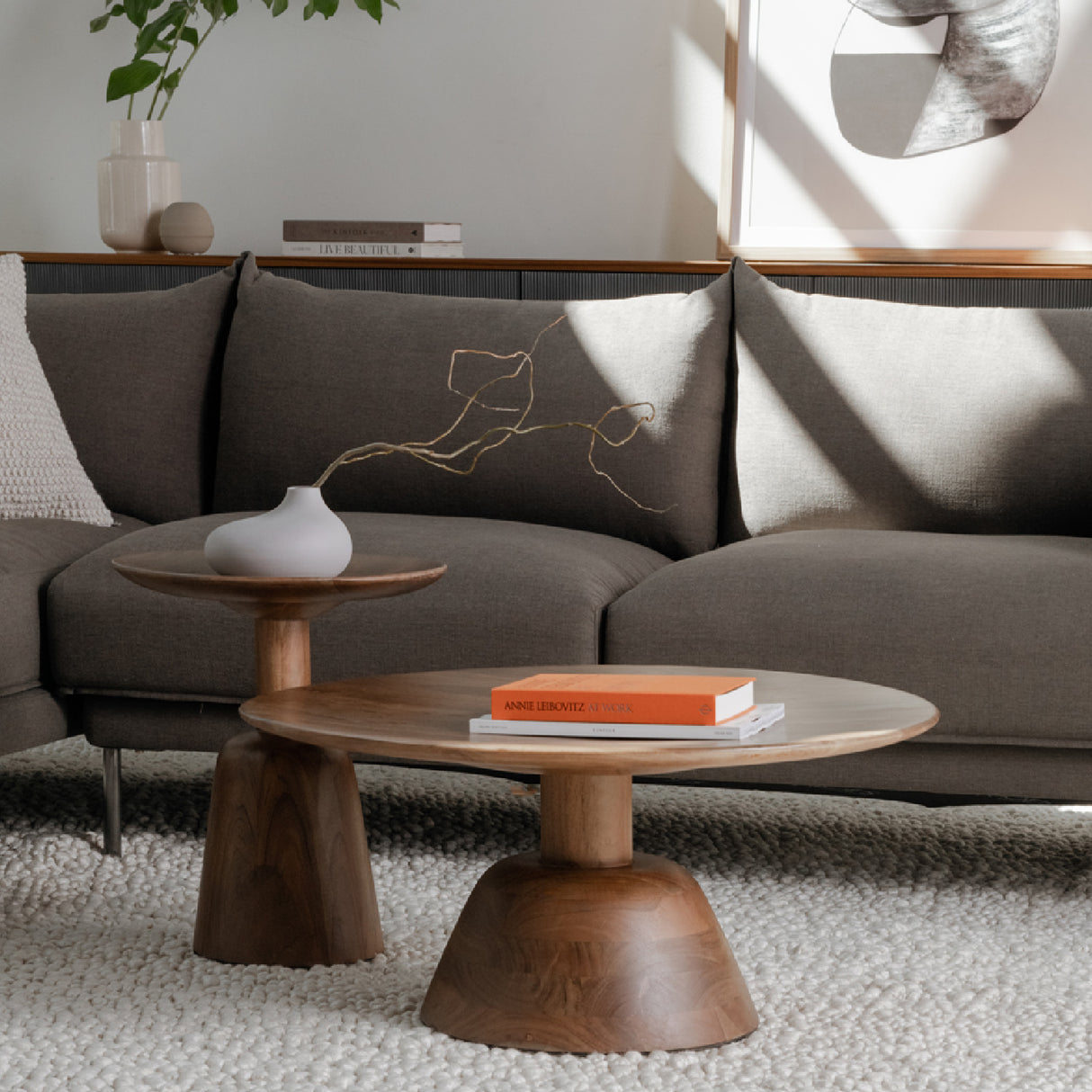   Modern European furniture - Wooden Round Coffee Table - www.oroa.com | Oroa.com