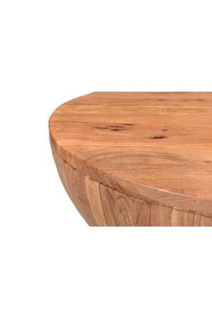   Modern European furniture - Round Acacia Storage Coffee Table - www.oroa.com | Oroa.com