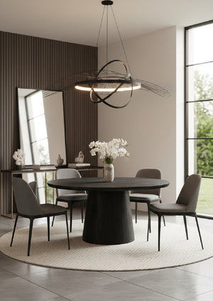   Modern European furniture - Black Mango Wood Dining Table - www.oroa.com | Oroa.com