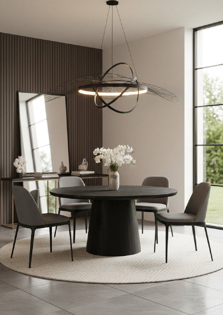   Modern European furniture - Black Mango Wood Dining Table - www.oroa.com | Oroa.com