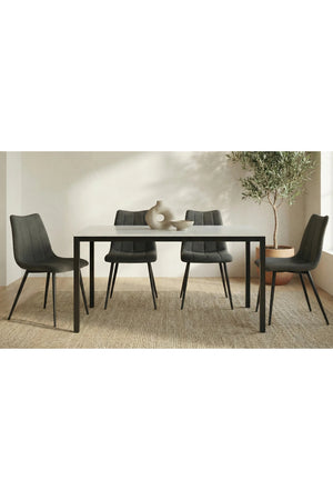   Modern European furniture - White Marble Dining Table S - www.oroa.com | Oroa.com