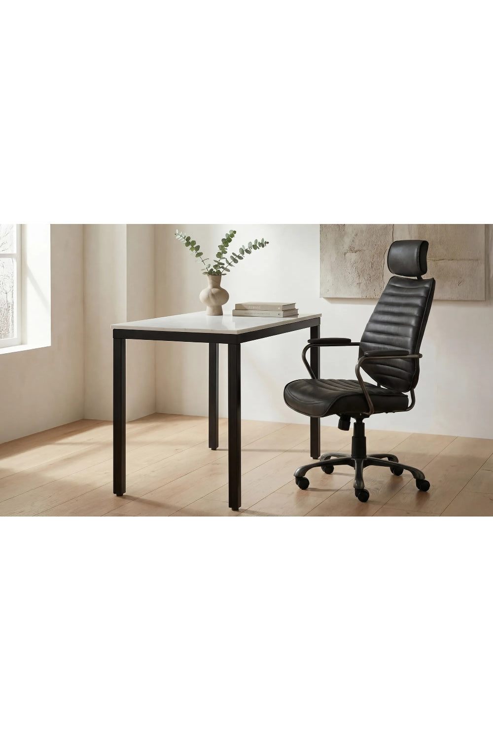   Modern European furniture - White Marble Mini Desk - www.oroa.com | Oroa.com