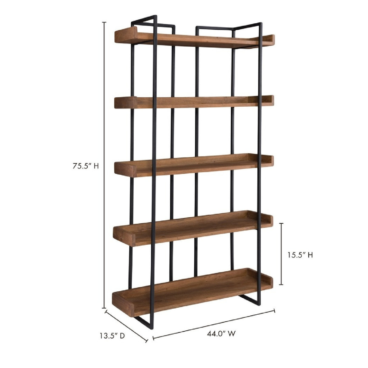   Modern European furniture - Solid Acacia Bookshelf - www.oroa.com | Oroa.com