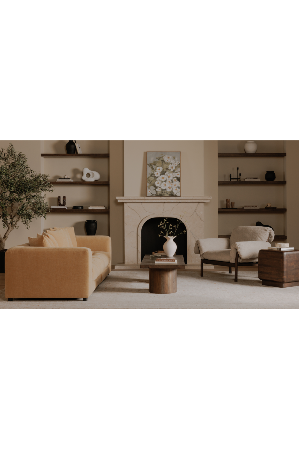   Modern European furniture - Brown Acacia Cube Side Table - www.oroa.com | Oroa.com