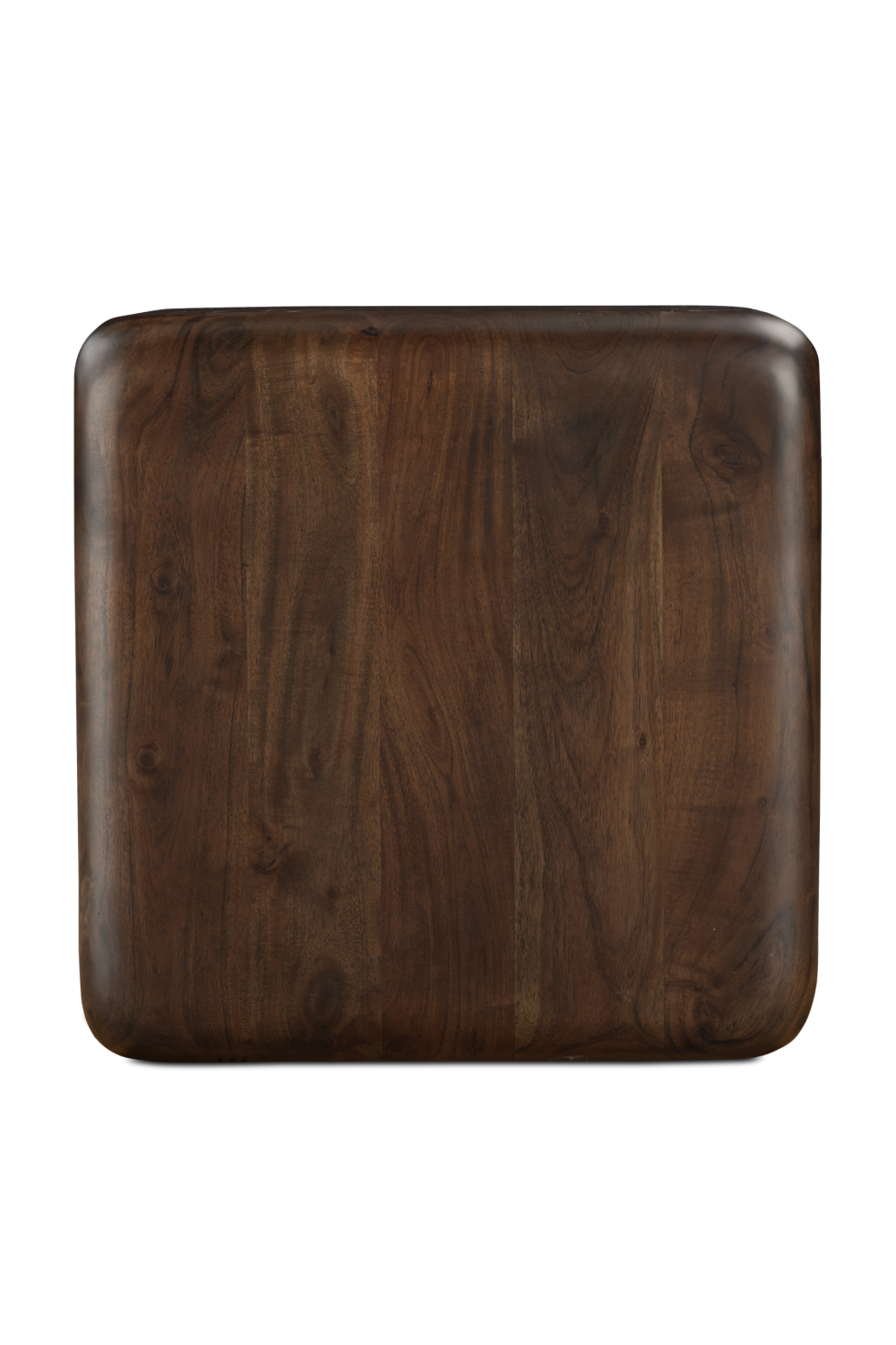   Modern European furniture - Brown Acacia Cube Side Table - www.oroa.com | Oroa.com