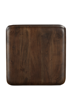   Modern European furniture - Brown Acacia Cube Side Table - www.oroa.com | Oroa.com