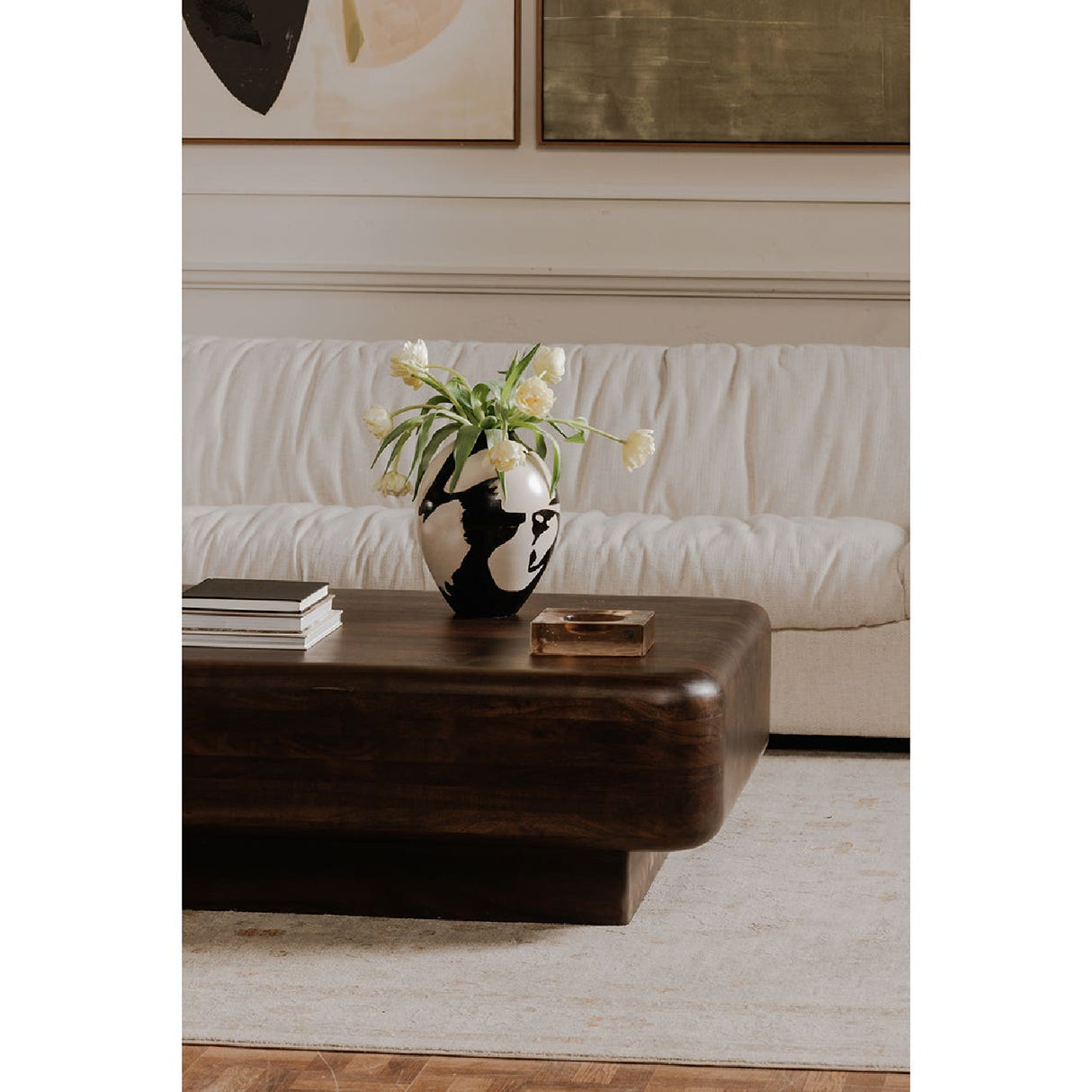   Modern European furniture - Brown Acacia Coffee Table - www.oroa.com | Oroa.com