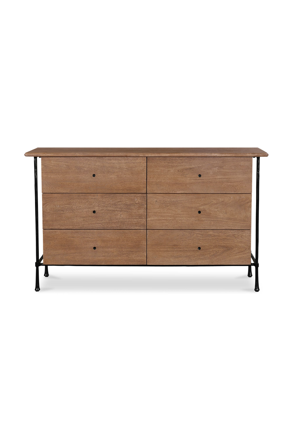   Modern European furniture - Wire-Brushed Acacia 6-Drawer Dresser - www.oroa.com | Oroa.com