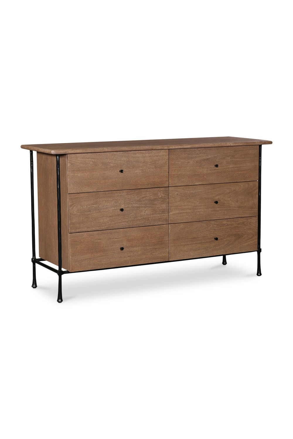   Modern European furniture - Wire-Brushed Acacia 6-Drawer Dresser - www.oroa.com | Oroa.com