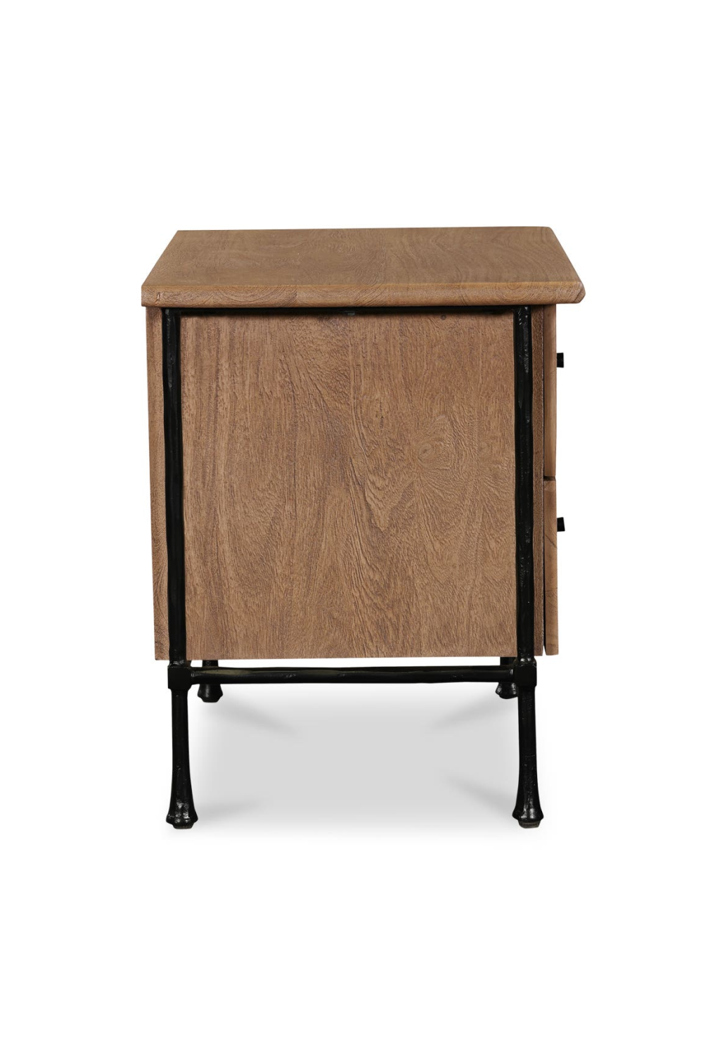   Modern European furniture - Wire-Brushed Acacia 2-Drawer Nightstand - www.oroa.com | Oroa.com
