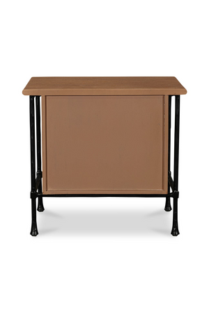  Modern European furniture - Wire-Brushed Acacia 2-Drawer Nightstand - www.oroa.com | Oroa.com