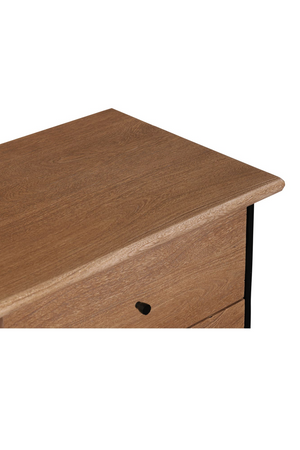   Modern European furniture - Wire-Brushed Acacia 2-Drawer Nightstand - www.oroa.com | Oroa.com
