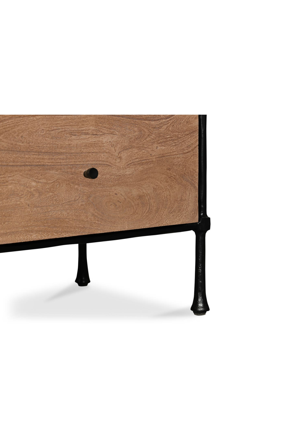   Modern European furniture - Wire-Brushed Acacia 2-Drawer Nightstand - www.oroa.com | Oroa.com