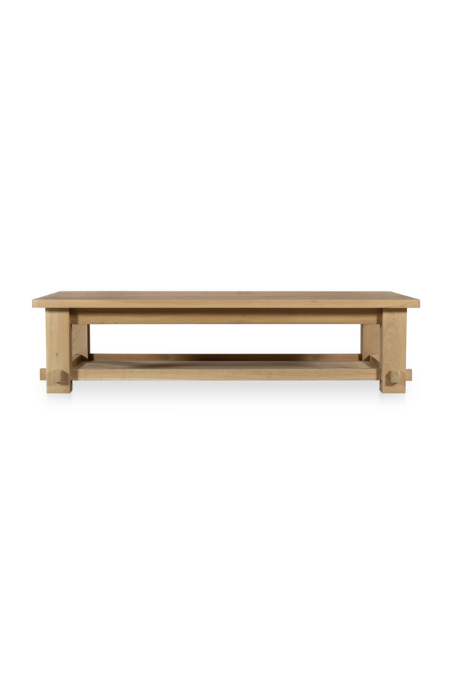 Modern European furniture - Natural Solid Oak Coffee Table - www.oroa.com