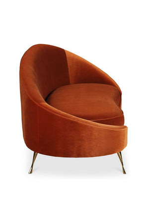   Modern European furniture - Orange Asymmetrical Chaise - www.oroa.com | Oroa.com