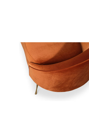   Modern European furniture - Orange Asymmetrical Chaise - www.oroa.com | Oroa.com