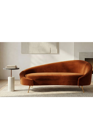   Modern European furniture - Orange Asymmetrical Chaise - www.oroa.com | Oroa.com