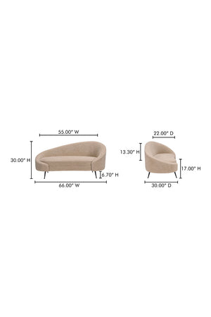   Modern European furniture - Brown Shearling Chaise Lounge - www.oroa.com | Oroa.com