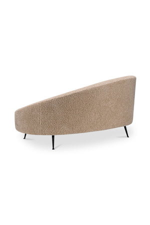   Modern European furniture - Brown Shearling Chaise Lounge - www.oroa.com | Oroa.com