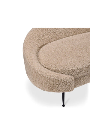   Modern European furniture - Brown Shearling Chaise Lounge - www.oroa.com | Oroa.com