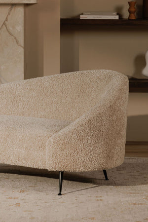   Modern European furniture - Brown Shearling Chaise Lounge - www.oroa.com | Oroa.com
