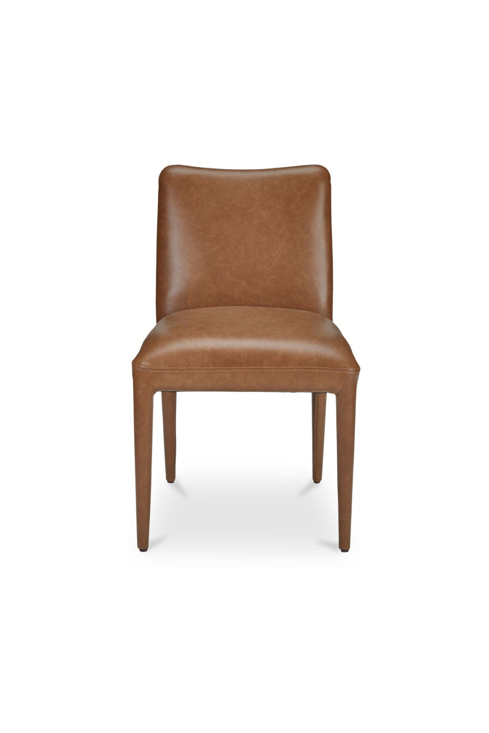   Modern European furniture - Brown Leather Dining Chair Set (2) - www.oroa.com | Oroa.com