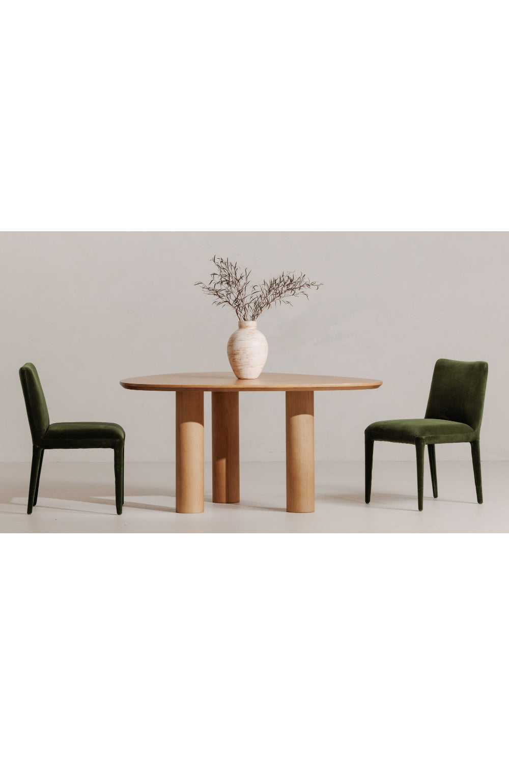   Modern European furniture - Green Velvet Dining Chairs (2) - www.oroa.com | Oroa.com