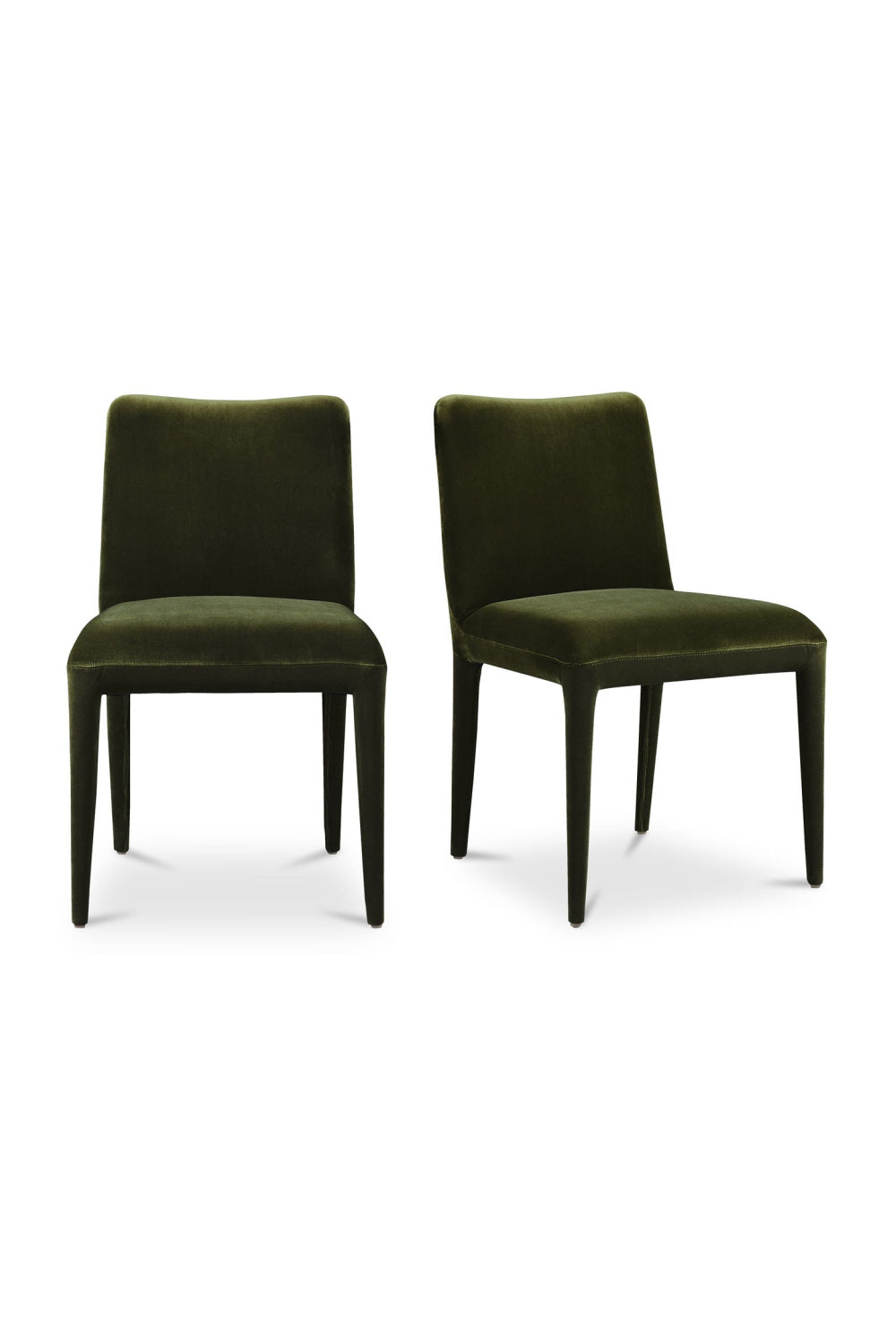   Modern European furniture - Green Velvet Dining Chairs (2) - www.oroa.com | Oroa.com