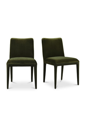   Modern European furniture - Green Velvet Dining Chairs (2) - www.oroa.com | Oroa.com