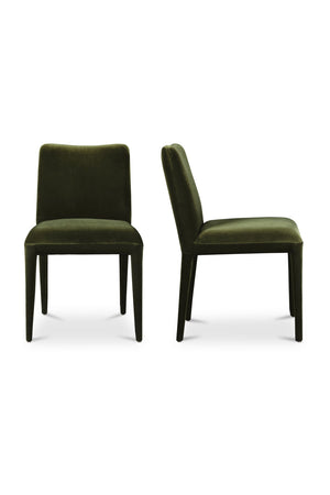   Modern European furniture - Green Velvet Dining Chairs (2) - www.oroa.com | Oroa.com