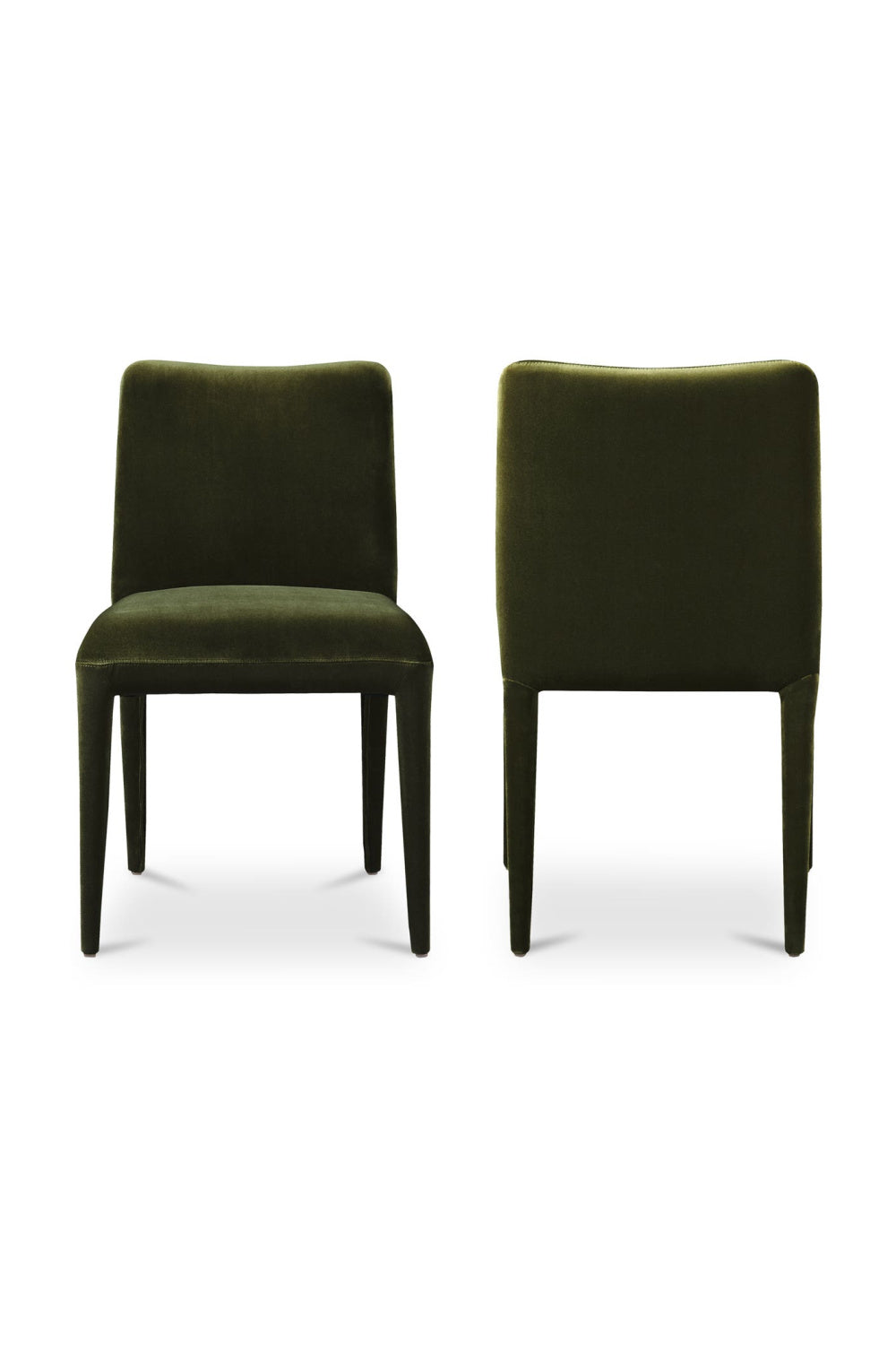   Modern European furniture - Green Velvet Dining Chairs (2) - www.oroa.com | Oroa.com