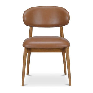   Modern European furniture - Brown Leather Dining Chair - www.oroa.com | Oroa.com