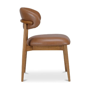   Modern European furniture - Brown Leather Dining Chair - www.oroa.com | Oroa.com
