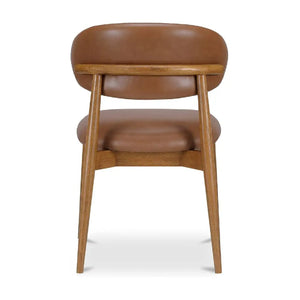   Modern European furniture - Brown Leather Dining Chair - www.oroa.com | Oroa.com
