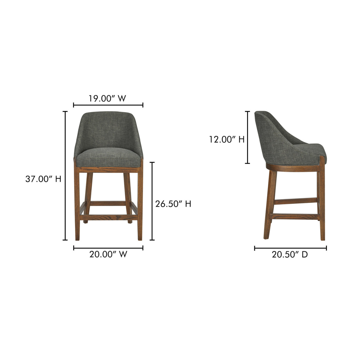   Modern European furniture - Green Curved Counter Stool - www.oroa.com | Oroa.com