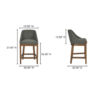   Modern European furniture - Green Curved Counter Stool - www.oroa.com | Oroa.com