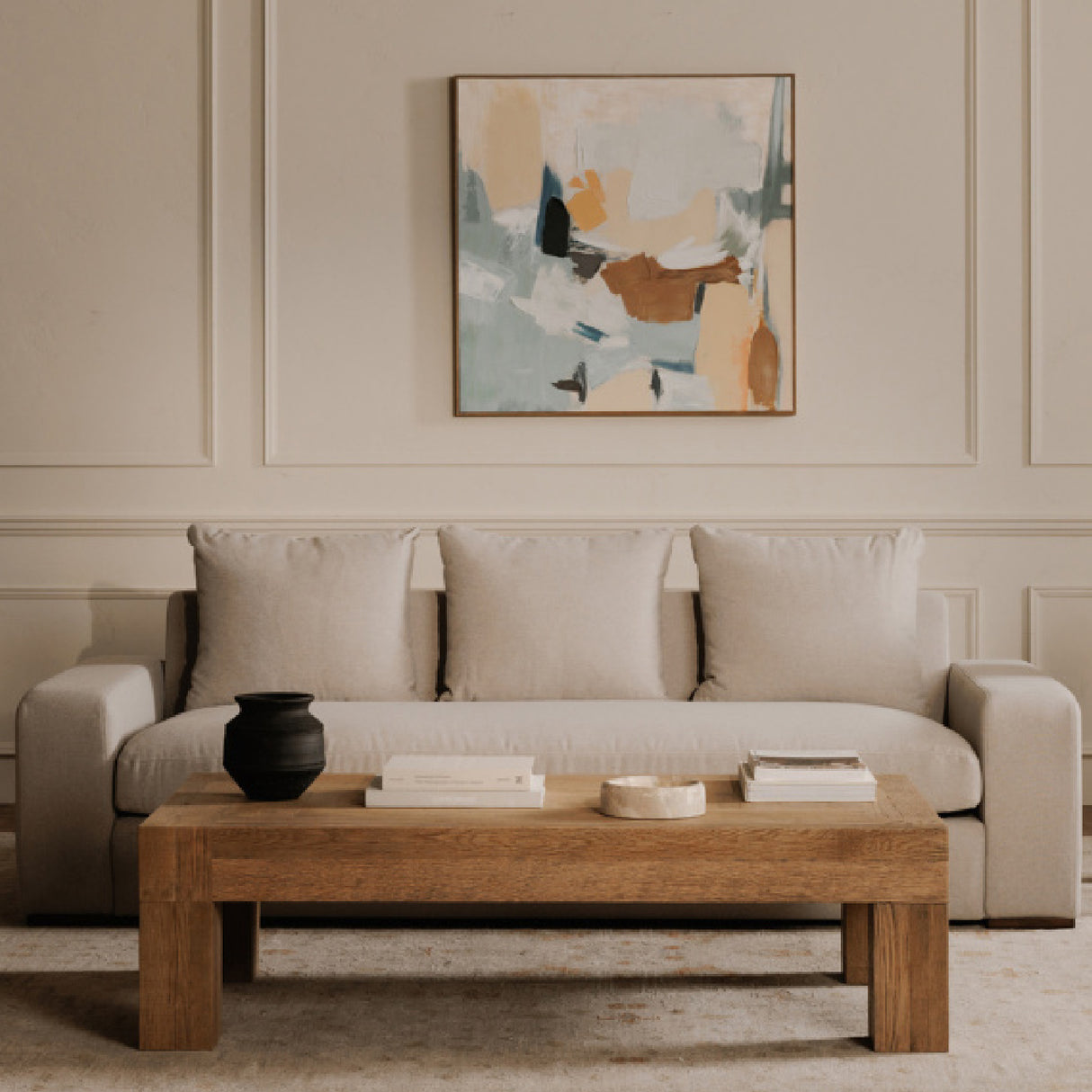  Modern European furniture - Gray Modern Minimalist Sofa - www.oroa.com | Oroa.com