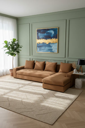   Modern European furniture - Track-Armed Right Sectional Sofa - www.oroa.com | Oroa.com