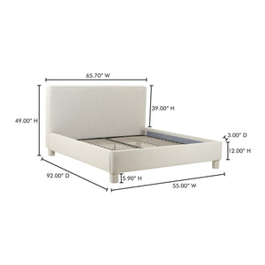   Modern European furniture - Gray Minimalist Bed - www.oroa.com | Oroa.com