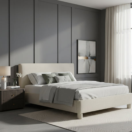   Modern European furniture - Gray Minimalist Bed - www.oroa.com | Oroa.com