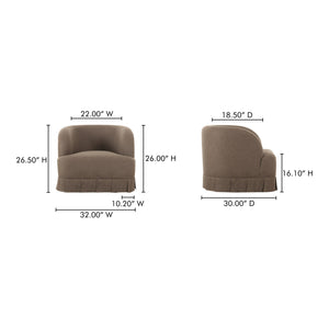   Modern European furniture - Pleated Swivel Chair - www.oroa.com | Oroa.com