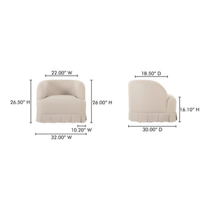   Modern European furniture - Pleated Swivel Chair - www.oroa.com | Oroa.com