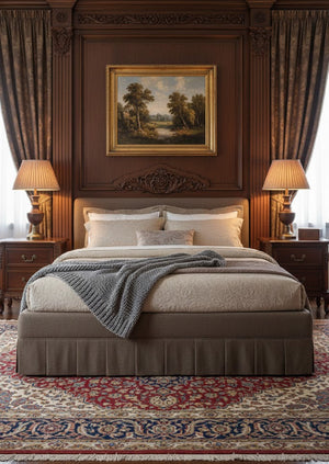   Modern European furniture - Box Pleated Bed - www.oroa.com | Oroa.com