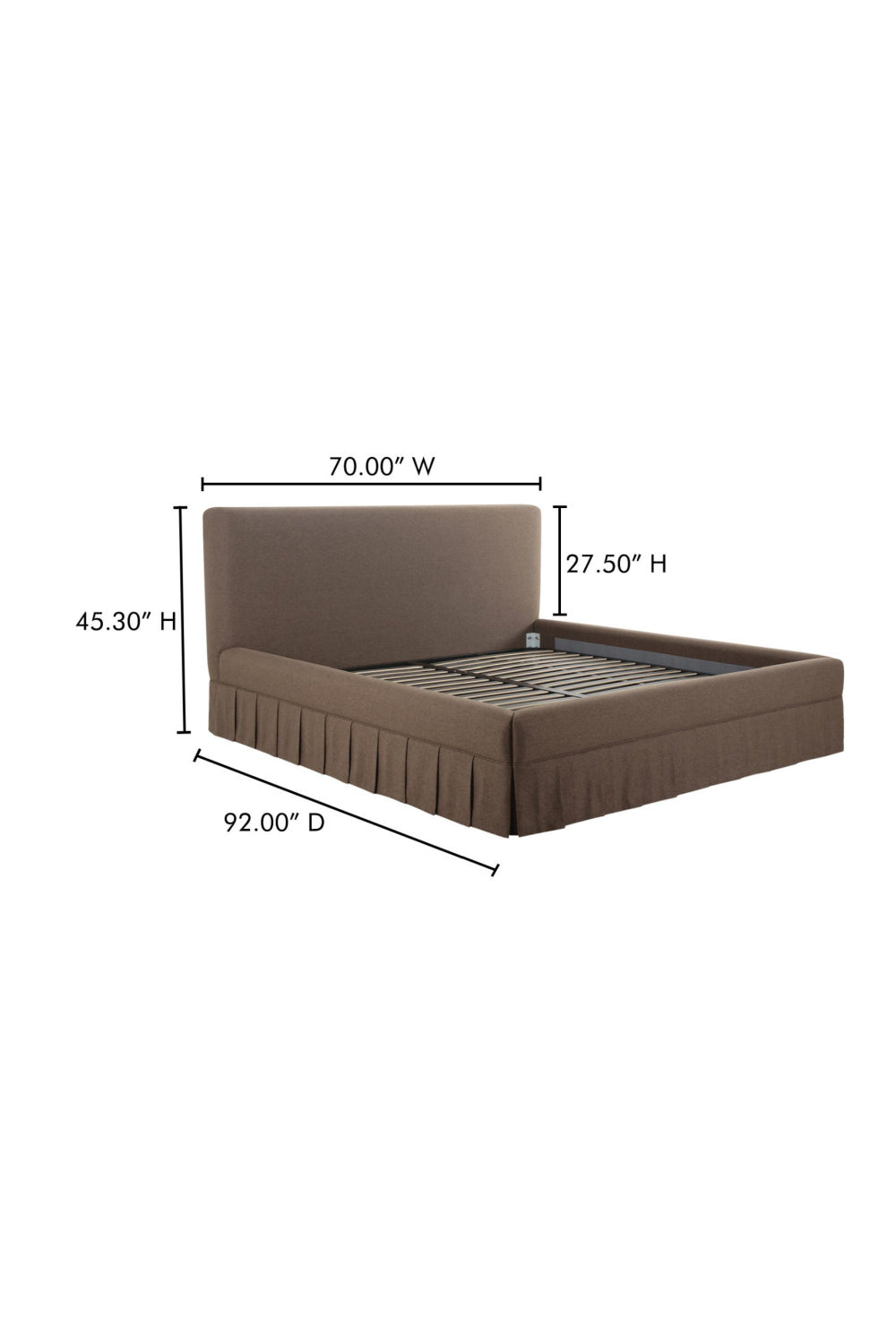   Modern European furniture - Box Pleated Bed - www.oroa.com | Oroa.com