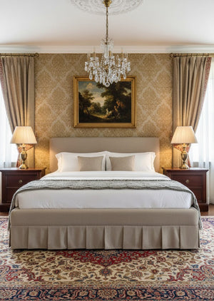   Modern European furniture - Box Pleated Bed - www.oroa.com | Oroa.com