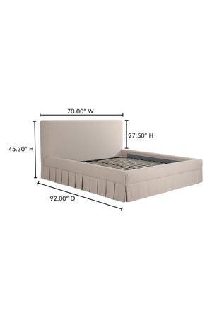   Modern European furniture - Box Pleated Bed - www.oroa.com | Oroa.com