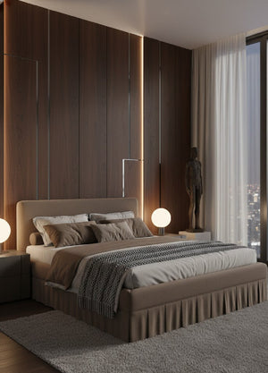   Modern European furniture - Box Pleated Bed - www.oroa.com | Oroa.com