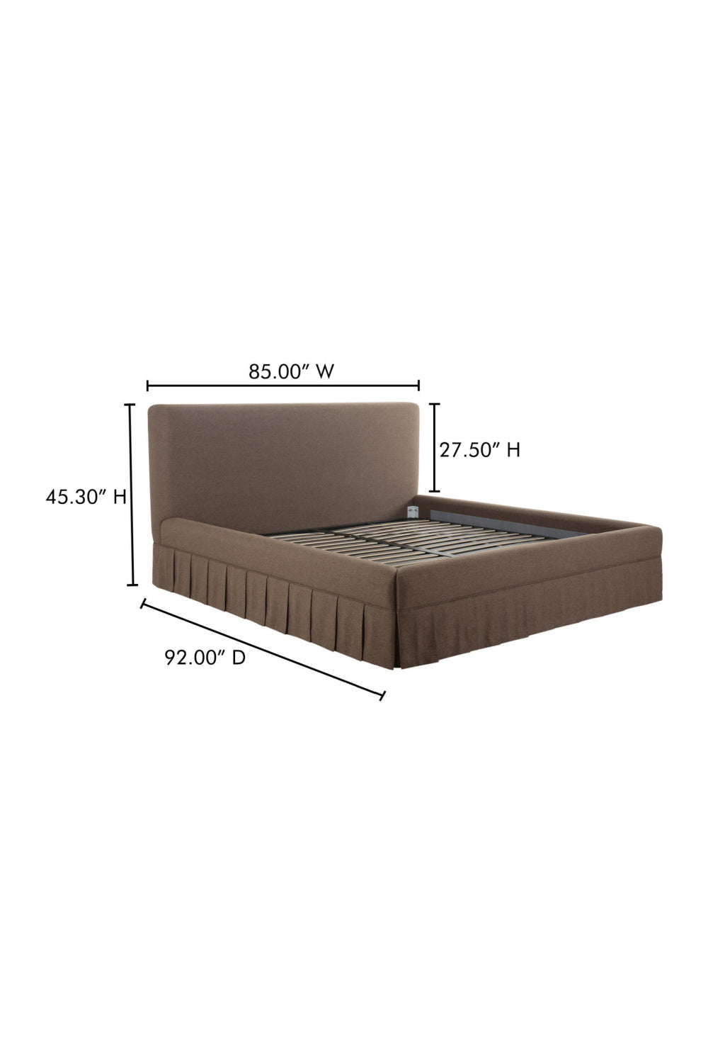   Modern European furniture - Box Pleated Bed - www.oroa.com | Oroa.com