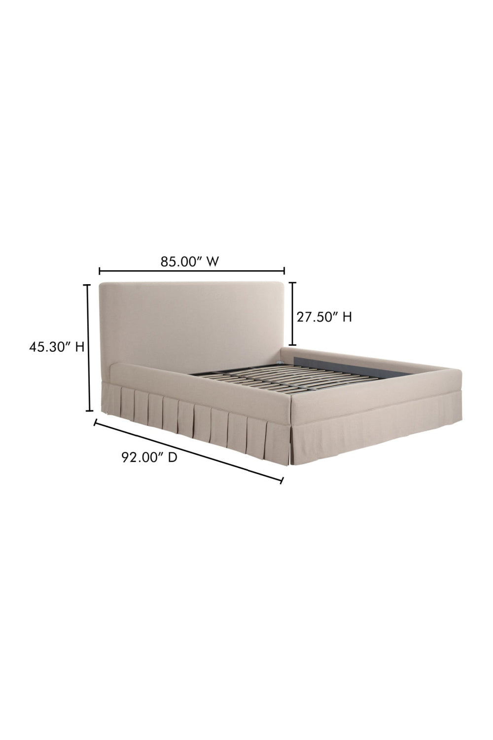   Modern European furniture - Box Pleated Bed - www.oroa.com | Oroa.com