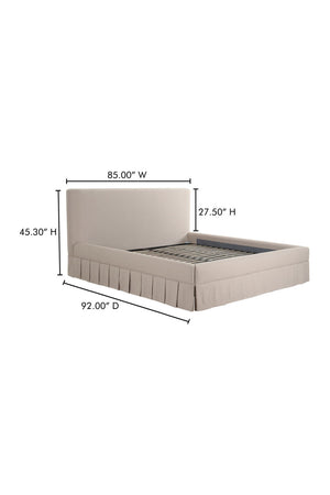   Modern European furniture - Box Pleated Bed - www.oroa.com | Oroa.com